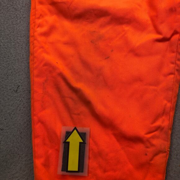 Vintage Woolrich Orange Hunting Pants Mens 42x30 Insulated Nylon Safety Blaze - Picture 9 of 16